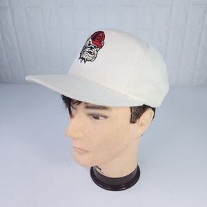 VTG Georgia Bulldogs Dawgs UGA Embroidered Baseball Hat Cap Double Knit Trucker